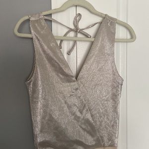 Silver Dress Top